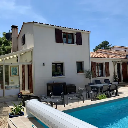 Le Coquillage - Lovely Coastal With Private Pool. 500m Semesterbostad La Tranche-sur-Mer