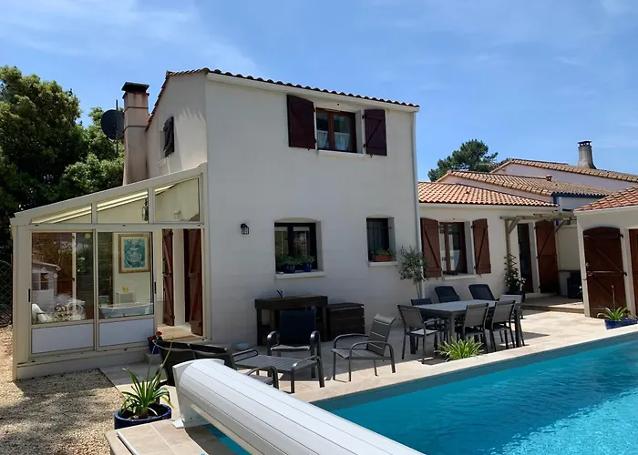 Le Coquillage - Lovely Coastal With Private Pool. 500m 度假居 滨海拉特朗什